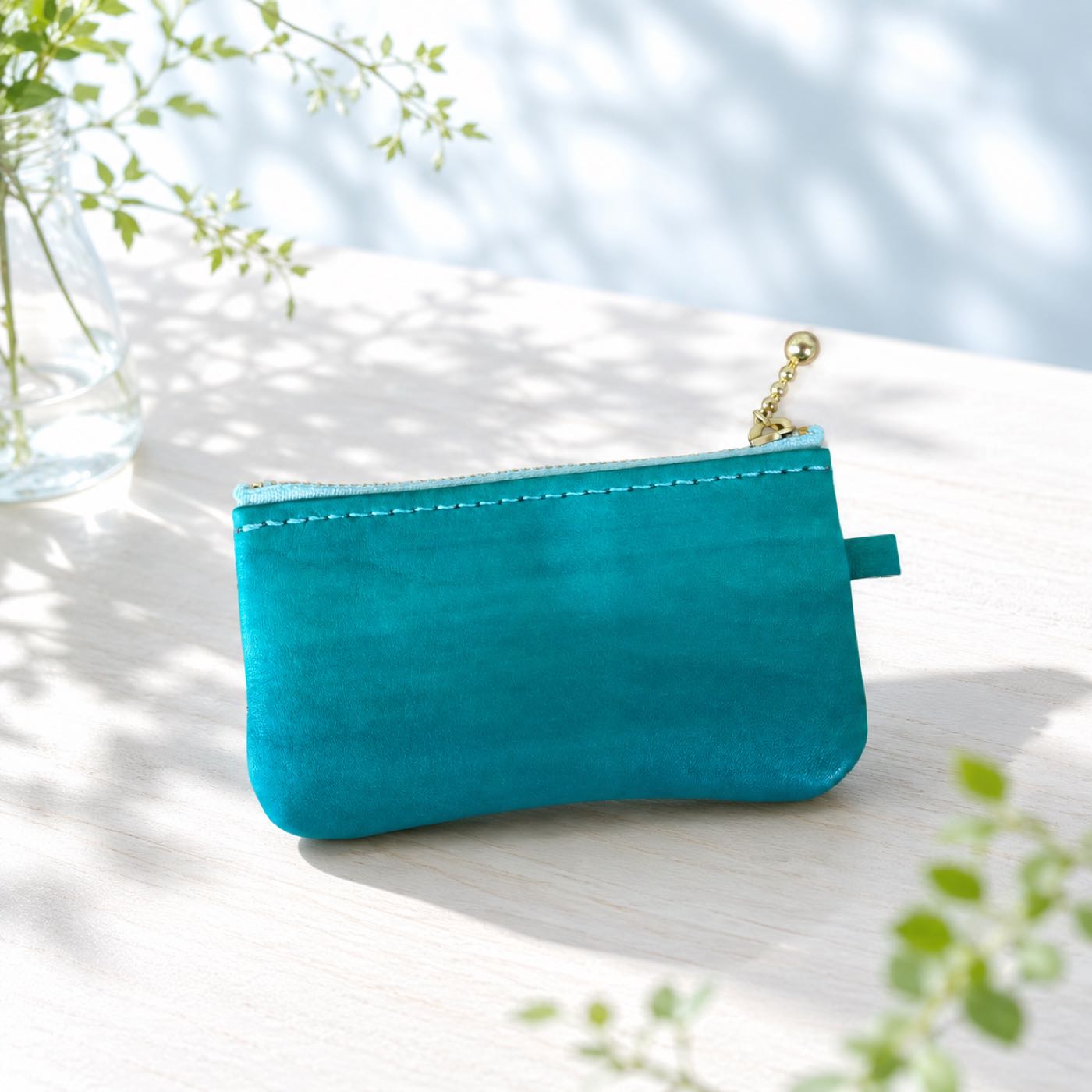 空色（ターコイズ）のコインケース